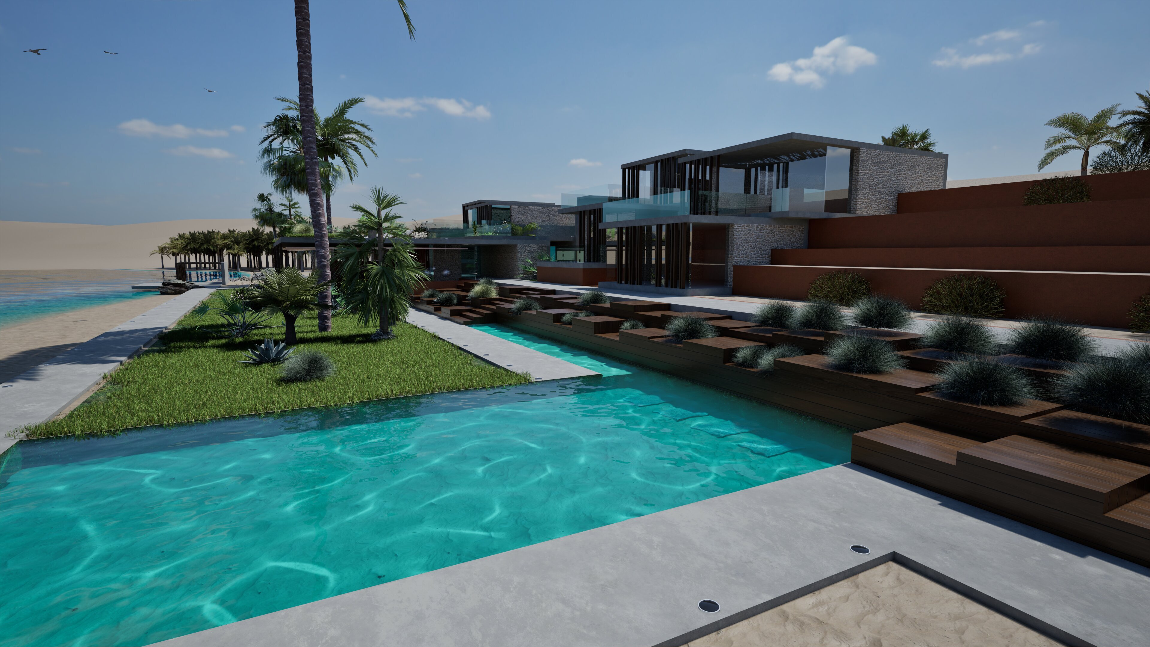 Ambientazione paesaggistica del complesso immobiliare